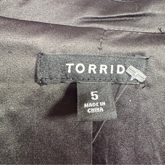 Torrid Plaid Sequin Blazer Gray Black Chic Glam Plus Size 5X Casual Artsy - Picture 9 of 15